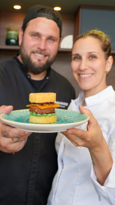 Burger trompe l’œil sucré