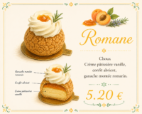 Choux Abricot Romarin